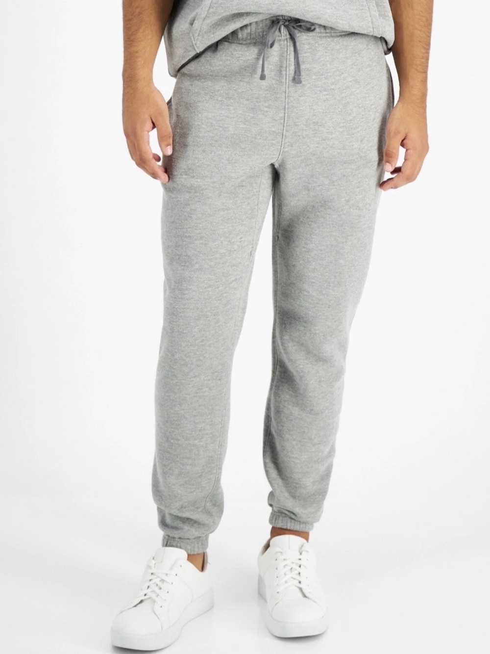 Inc International Concepts Men's Oversized Fleece Jogger Pants, Grey, 2XL